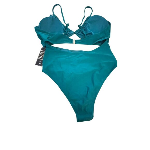 Blooming Jelly Large Green Monokini Bathing Suit NWT - Picture 4 of 6